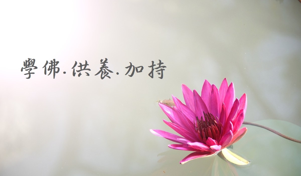 學佛•供養•加持 學佛•供養•加持