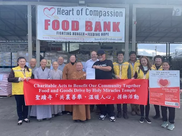 世界佛教總部和聖蹟寺農曆春節期間舉辦的「共襄善舉，溫暖人心」捐物活動......